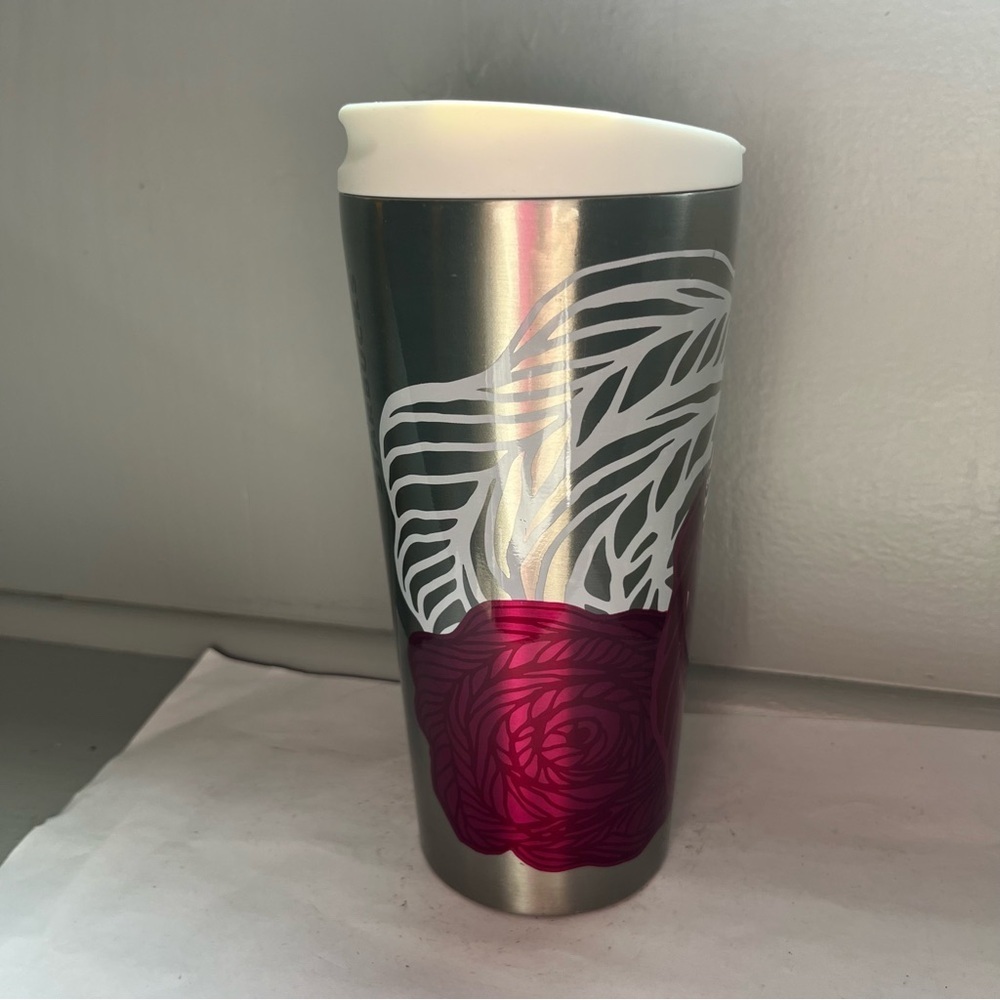 2014 Starbucks ROSE Thermos Tumbler 16oz  - rare and collectible - Picture 11 of 12